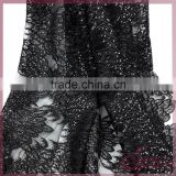 Elegant flower embroidered fabric, sequin fabric mesh fabric lace for bridal grow