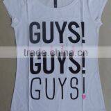 80% Cotton 20% Viscose Printed Ladies t -shirts thumbnail-1