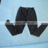 Glossy Black PU Pants for Lady Stock Lot thumbnail-3