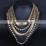 Vintage Multilayer Chain Necklace Jewelry,ethnic Desgin for Unisex Costume Accessories thumbnail-2