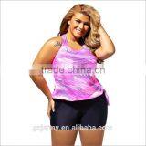 China Factory Price Custom Hot Fat Women Two-Piece Swimming Wear Suit thumbnail-1