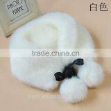 New Womens Stylish Lovely Faux Fur Scarf Scarves Neck Warmer Wraps Collar With Strips Shawl Wholesale Price thumbnail-4