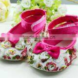 2014 Latest arrive !Fashion Lovely rose flower Infant shoes,baby shoes baby girl Toddler shoes wholesale