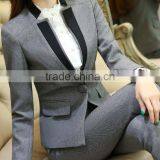 Formal Gray Blazer Women Business Suits Formal Office Suits Work Wear Sets Ladies Uniforms OL Style Pant Suits thumbnail-3