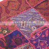 Large Decorative Bedding Pillow Sham Pink Sofa Floor Fancy Cushion India 26x26 thumbnail-3