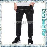 Silver Zips Established Men Lace Up Street Joggers Wholesale thumbnail-1