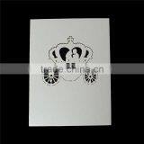Paper Wedding Party Name Place Cards Crown Hollow Off-white thumbnail-2