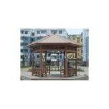 WPC Shade Pavilion and Plastic Wood Pergola for Rest Area or Public Construction