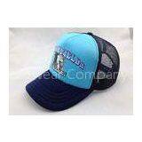 Adjustable Snapback Trucker Mesh Cap 100% Polyester Curved Peak