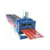 Aluminum Sheet Glazed Tile Roll Forming Machine , Roofing Panel Roll Former