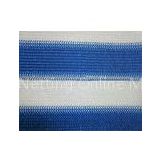 Blue & White Strip Color UV Resistance Agriculture Shade Net , Carport Net