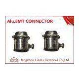 1/2 EMT Connectors Fittings , Aluminum Alloy 4 EMT Connector Customized