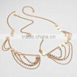 Multi Layers Rhinestone Crystal Wave Tassel Head Piece Sequined Hair Band Head Chain Jewelry thumbnail-4