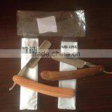 Carbon Steel Old Style Barber Straight Razor With Wood Handle