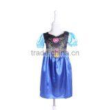 The movie costume beautiful children dress frozen princess anna costume