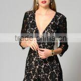 Women Fashion Sexy Lace Romper Ladies V Neck Sex Rompers thumbnail-2