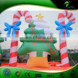 Inflatable Outdoor Christmas Decoration , Giant Inflatable Christmas Tree , Attractive Inflatable Xmas Walking Stick thumbnail-4