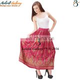 100% Cotton Women Maxi Party Skirt Embrodeiry Wholesale Indian long skirts women Boho dress pants