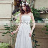 Wholesale Strapless Lace-Up Beaded Chiffon Wedding Dresses SQS035 thumbnail-5