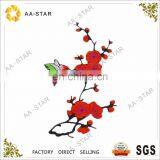 Plum Blossom Floral Embroidery Applique Design for Girls thumbnail-1