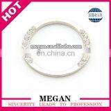 Wedding Decor Invitation Oval Rhinestone Crystal Ribbon Buckle thumbnail-1