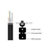 Single Dual Core Flat Optical Cable GJYXCH GJYXFCH Outdoor Self Supporting Fiber Optic Cable FTTH Drop Cable thumbnail-1