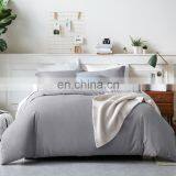 London Bedding Gray Pure Plaid Full Queen 100% Cotton Duvet Cover Set With Zipper thumbnail-2