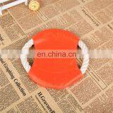 Customize LOGO Dog Training Bite Cotton Rope Round Flying Disc Dog Toys thumbnail-6