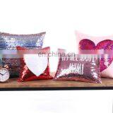 Custom Design Reversible Sequins Heart Mermaid Magic Cushion Pillow Covers Decorative thumbnail-3