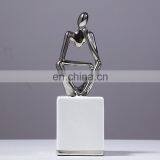 Modern Nordic Interior Decoration Accessories Thinker Ceramic Abstract Figure Ornament thumbnail-1