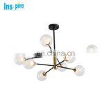 Nordic Glass Ball Shape Chandeliers Pendant Lighting Fixture for Home thumbnail-1