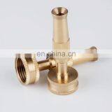4" Adjustable Brass Garden Nozzle Fitting Brass Knurled High Pressure For Water From Spray To Jet Metal Hose Nozzle thumbnail-4