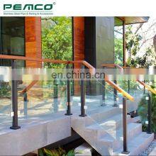 New Design Exterior Black Terrace Baluster Balustrade Ss Inox Modern Deck Railing thumbnail-1