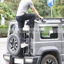 Черная стальная задняя лестница для Suzuki Jimny 19-on JB64 JB74 4x4. Аксессуар - хвостовая лестница от производителя Maiker thumbnail-5