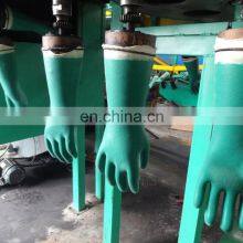 Winter Cotton Jersey Lined Black PVC Sandy Rubber Glove Oil and Gas Work Glove thumbnail-4