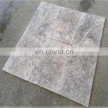 Premium Quality Wholesale Silver Travertine Tumbled Outdoor and Indoor Construction Projects Made in Turkey CEM-T-06 thumbnail-1