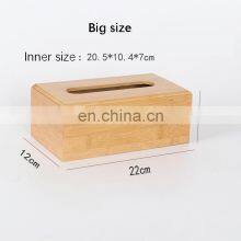 Natural Bamboo Eco-friendly Tissue Storage Box Multi-function Dinning Room Living Room Toilet Tissue Box thumbnail-3