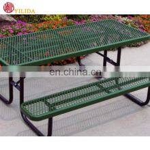 Comfortable Expanded Metal Garden Bench and Chair thumbnail-4