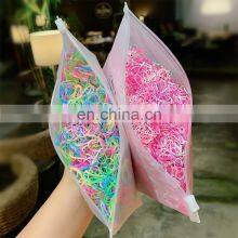 1000 шт./упак. Цветные маленькие одноразовые резинки для мальчиков и девочек. Эластичные волосы для завязывания хвоста. Модные волосные аксессуары thumbnail-5