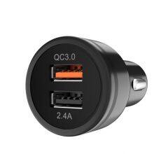 ZUOQI QC3.0 5V 3A 36W Mini Portable Fast Charge Dual USB TYPE-C Car Charger thumbnail-2