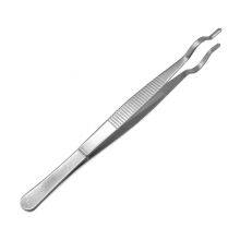 Stainless Steel Tweezers Chemical Experiment Equipment Thickened Tube Tweezers Round Head Crucible Pliers High-Temp Resistant Teaching Instruments thumbnail-2