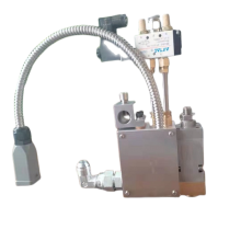 Pur pneumatic glue injection gun valve, high temperature glue injection control valve, hot melt glue machine gun