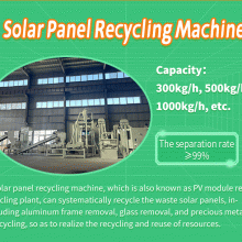 CE and ISO Solar Panel Recycling Machine PV (Photovoltaic) Module Recycling Plant Solar Panel Shredding And Separating Machine thumbnail-2