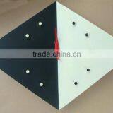 Diamond Metal Wall Art Clock Western Style