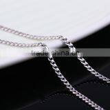 Hot New Products for 2015 Latest Design Rhodium Plated Curb Chain Necklaces Jewellery thumbnail-3