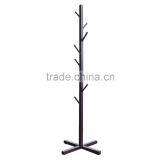 Wholesale Cheap Convenient Black Wooden Coat Rack for Clothes thumbnail-4