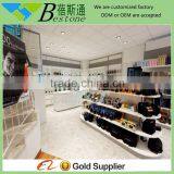 White Oval Jewelry Wood Shelf, Retail Display Shelf With ADJ System