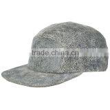 Fashion Leather Distressed Grey 5 Panel Cowboy Hat Cheap thumbnail-4