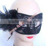 2016 Latest Selling Products Plastic Black Mask With Artificial Flower thumbnail-6