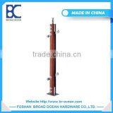 Balcony Stainless Steel Wood and Iron Stairs Railing thumbnail-1